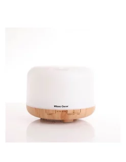 New ✔️ Milano Decor 500ml Aroma Mood Light Diffuser Light Wood 🧨