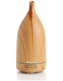 Budget 💯 Milano Decor 100ml Ultrasonic Aroma Diffuser Light Wood 🧨