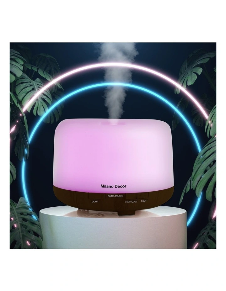 Top 10 π Milano Decor 500ml Aroma Mood Light Diffuser Dark Wood π - Image 2