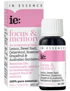 Promo 😍 In Essence Focus & Memory Pure Essential Oil Blend 10ml 👍